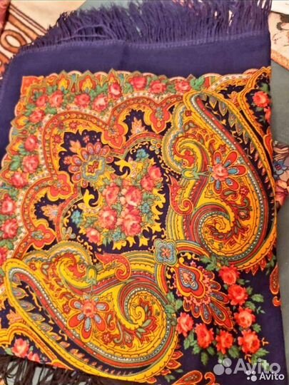 Ситцевые и шерстяные платки времен СССР, новые