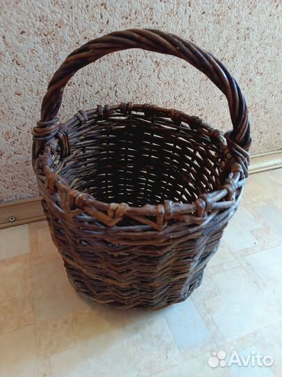 Корзина плетеная бу
