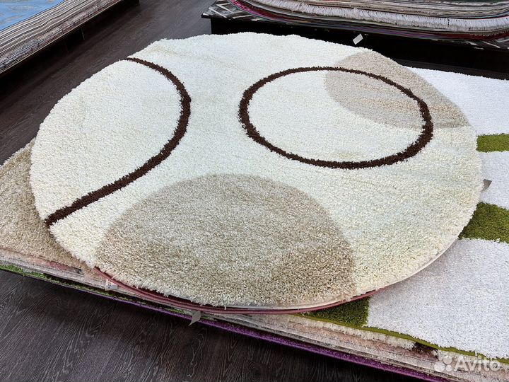Ковер с высоким воросом 2х2 круг