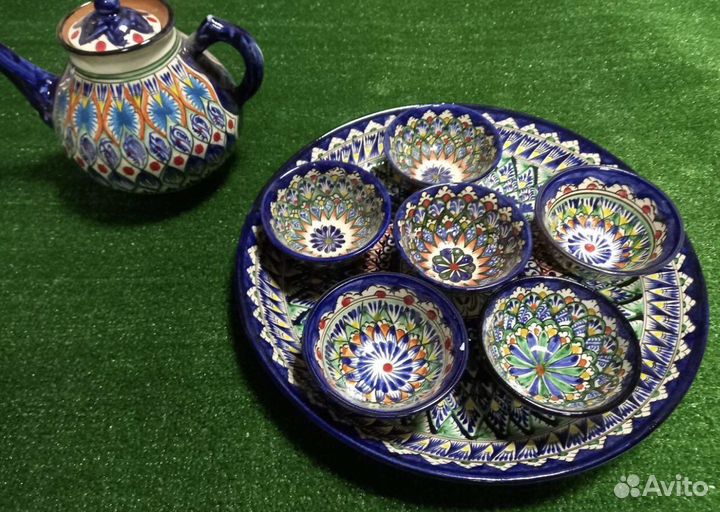 Узбекская кepaмическая посуда