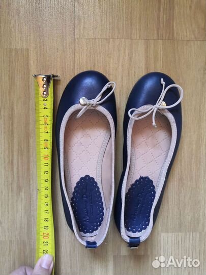 Балетки Massimo Dutti для девочки кожа 32 (20 см)