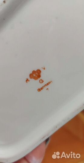 Фарфоровая корзинка ГДР