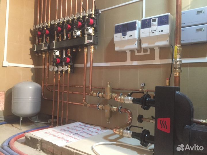 Монтаж Отопление водоснабжения Теплый пол