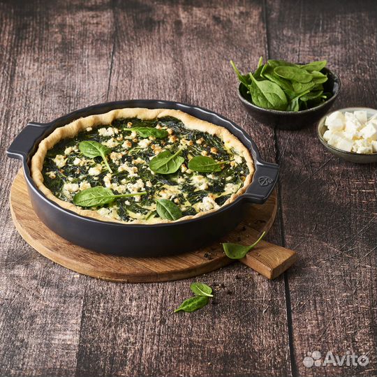 Форма пирога Peugeot Slate 2,2л, 33см, серая