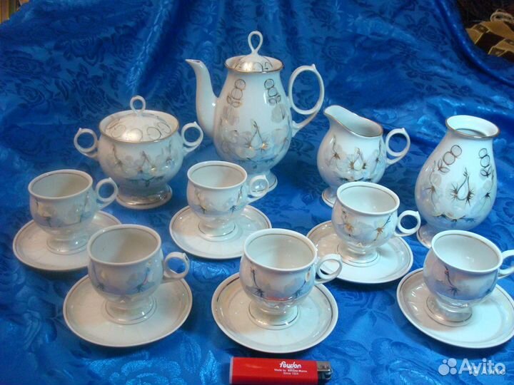 Чайный Кофейный сервиз Туймазы Фарфор СССР
