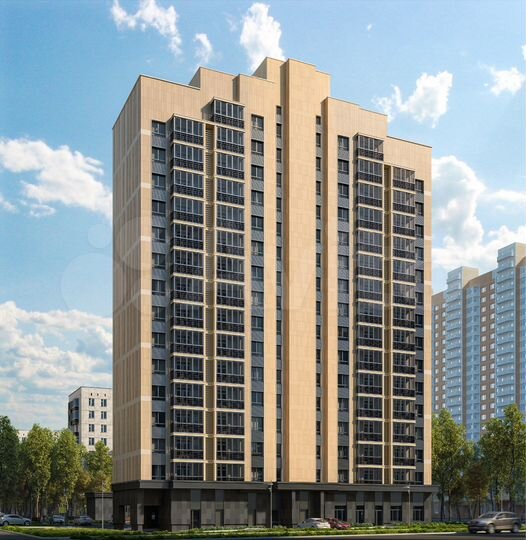 1-к. квартира, 44,4 м², 5/16 эт.