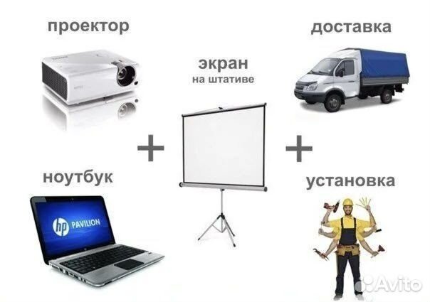 Аренда проектора и экрана