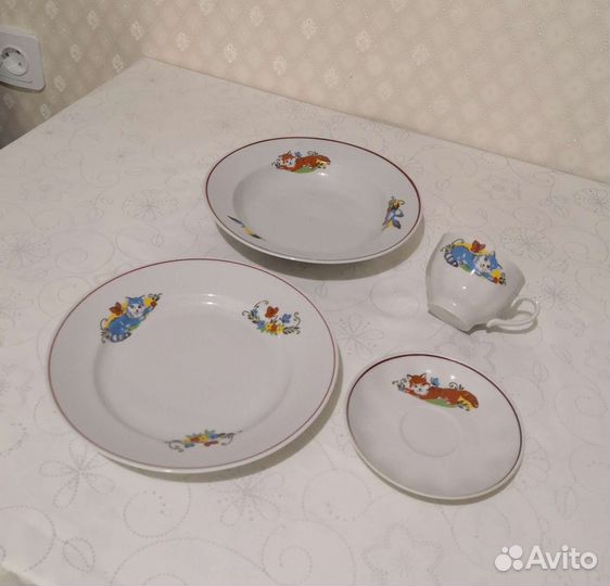 Набор детской посуды СССР