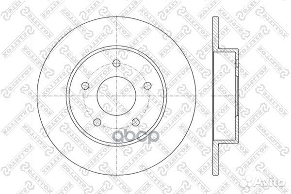 6020-2257-SX диск тормозной задний Nissan Prim