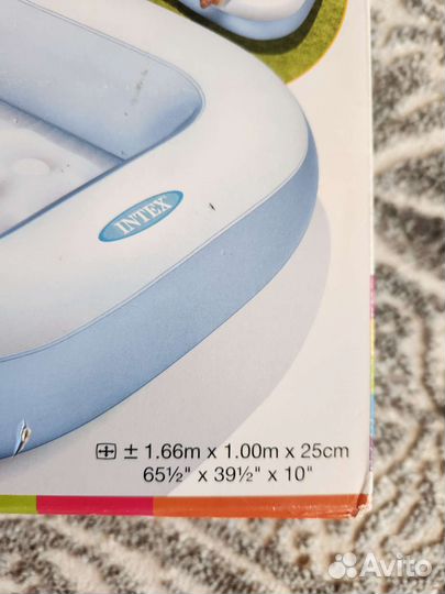 Детский надувной бассейн intex