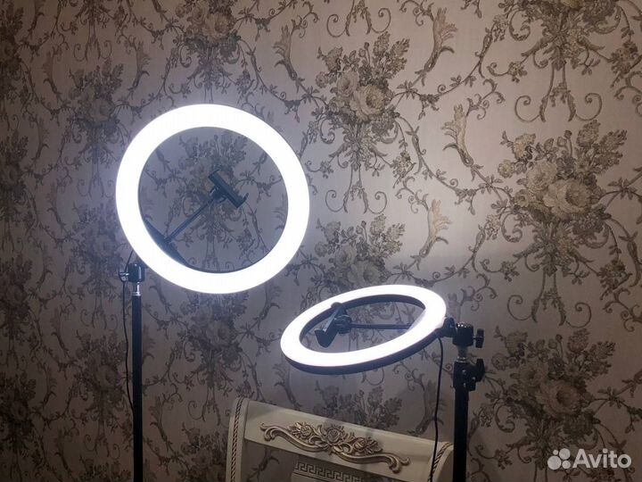 Новая кольцевая лампа 26см + штатив фото видеосвет