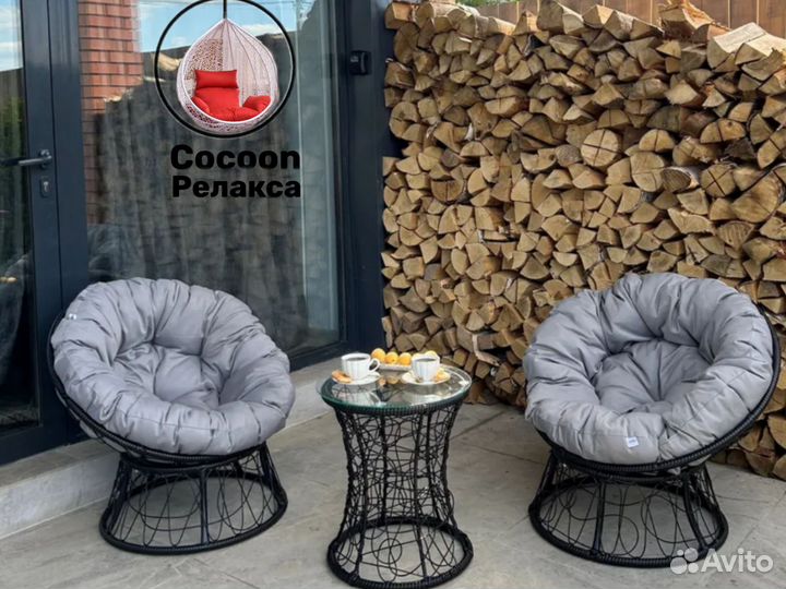 Кресло из ротанга папа сан