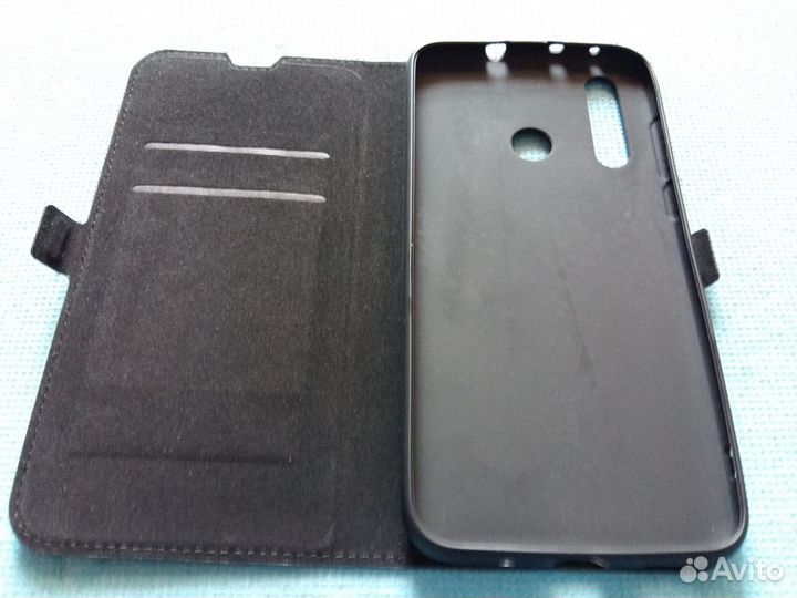 Чехол-Книжка (под кожу) для huawei Nova 4 (черный)