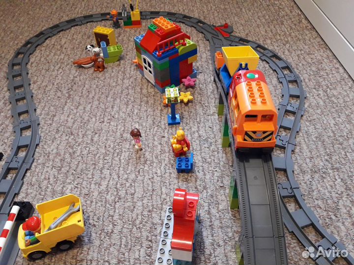 Lego duplo грузовой поезд 10508 допнабор 10506