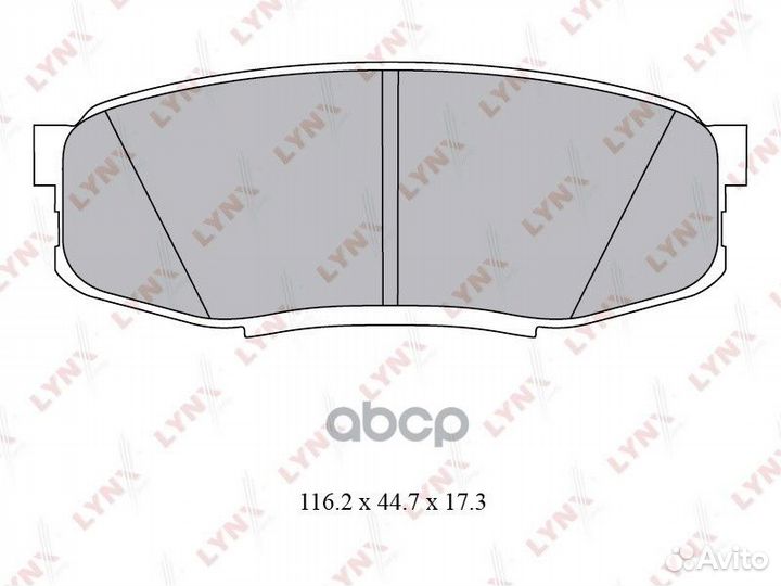 Колодки тормозные дисковые BD-7581 lynxauto