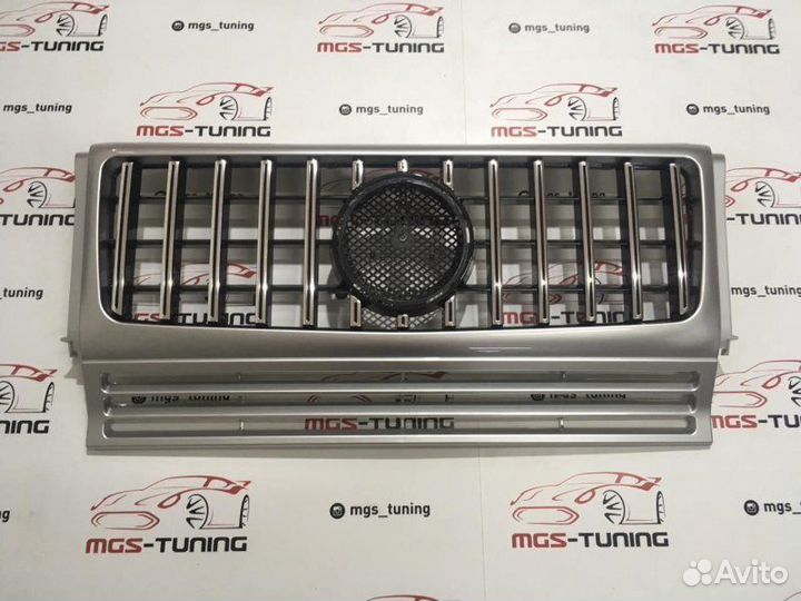 Решетка Мерседес G-Class GT Гелендваген Серая Б/З