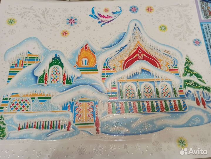 Интерьерные наклейки, разные, большие