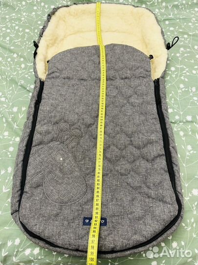 Зимний конверт в коляску на овчине