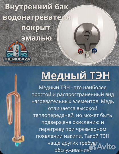 Новый Водонагреватель Edisson 30 литров