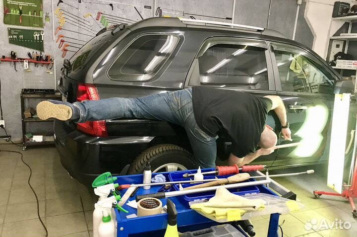 Удаление вмятин без покраски