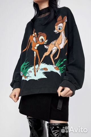 Bambi hoodie zara hotsell