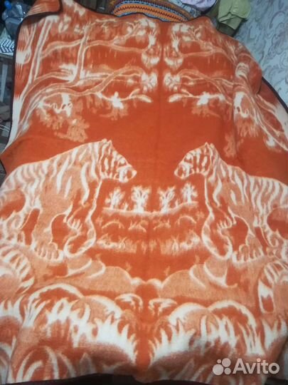 Одеяла 2-х спальн шерстяные 175 на 220 см СССР