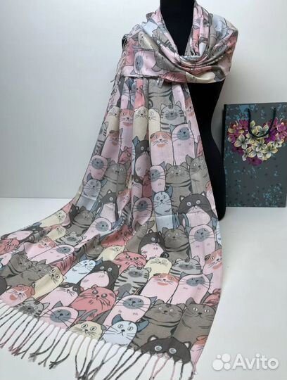 Шарфы платки палантины