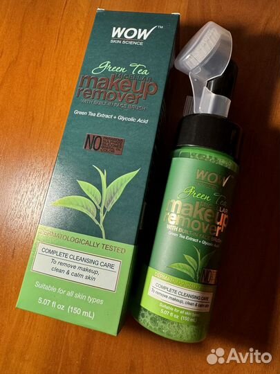 Wow мицелярная вода с щеточкой для снятия макияжа