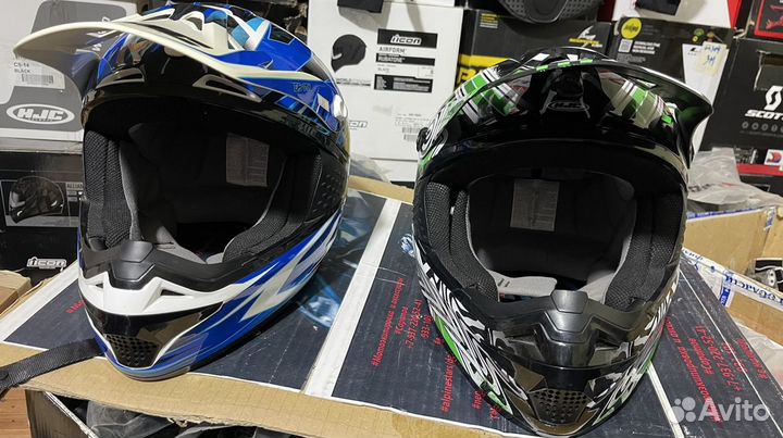 Мото шлем кроссовый hjc размер М