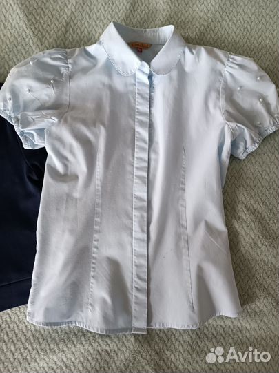 Блузки для девочки школьная, рост 146- 152 см