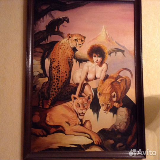 Картина масло 1.10 на 80, большая