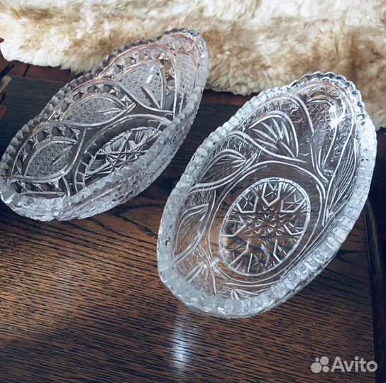 Хрусталь, молочник Дулево