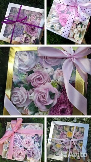 Зефир, съедобные цветы, Зефирные тюльпаны