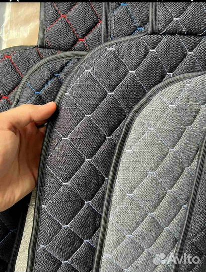 Накидки на сиденья из велюра,льна