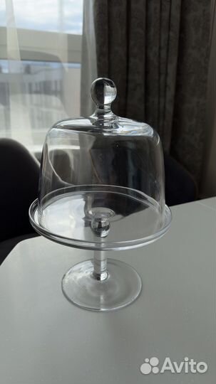 Блюдо с крышкой стеклянное икеа IKEA