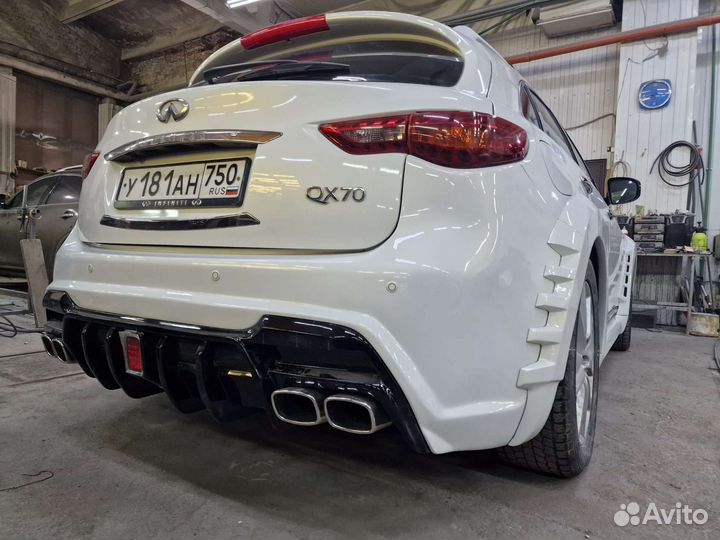 Тюнинг задний бампер v.2 для infiniti qx70 fx37