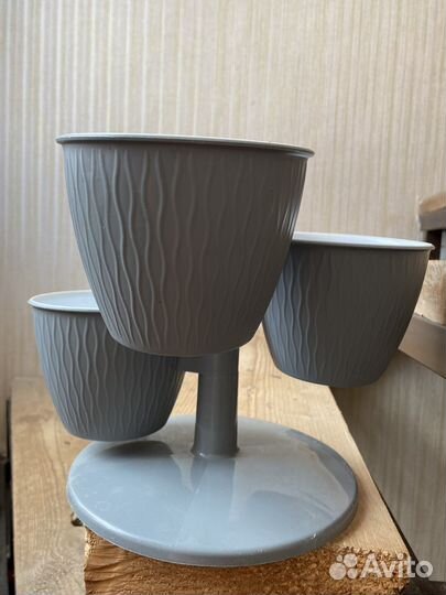 Горшок для цветов пластик