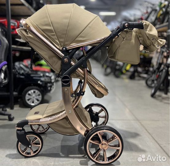 Коляска LuxMom 2 в 1 / экокожа