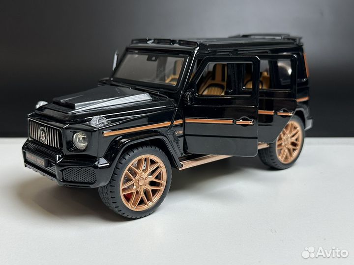 Машинка Mercedes brabus металлическая черная