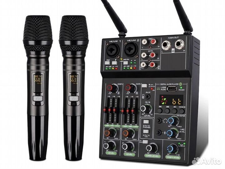 Микшерный пульт с микрофоном