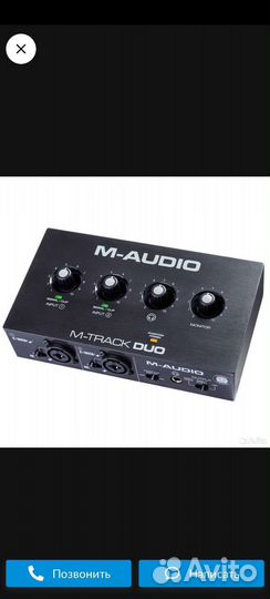 M-Audio M-Track Duo Аудиоинтерфейс звуковые карты