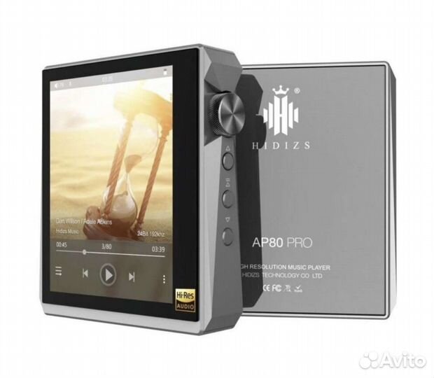 Плеер hidizs ар80 Рro с наушниками, кожаным чехлом