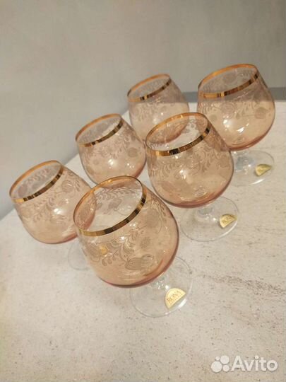 Бокалы для бренди новые Rona 6 шт