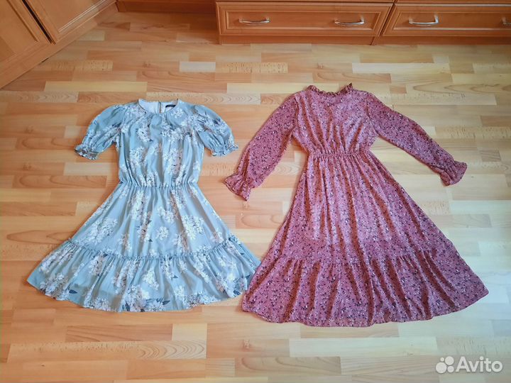 Шифоновое платье 44 46