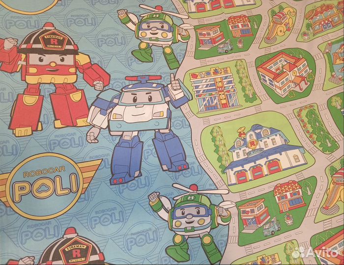 Детский кпб хлопок Робокар Полли
