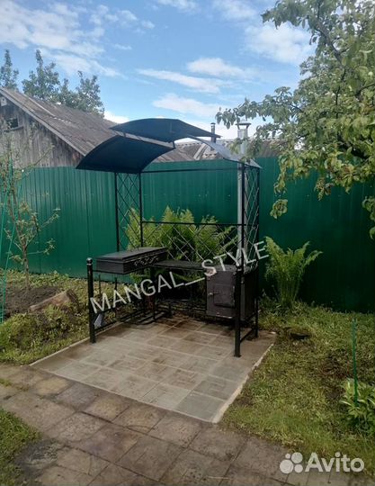 Мангал с крышей