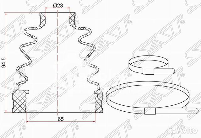 Пыльник шруса внутренний mitsubishi ASX GA#/outlan