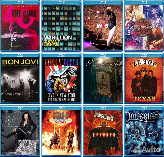 Музыкальные видео и концерты на заказ на Blu-Ray