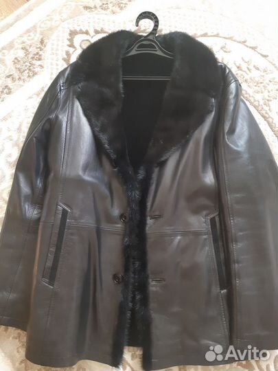 Дубленка натуральная мужская 50 52