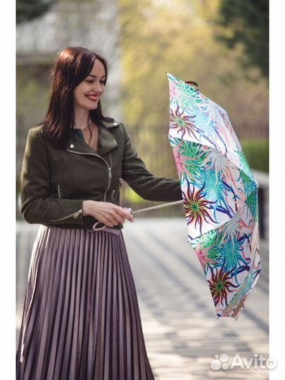 Женский зонт полуавтомат новый